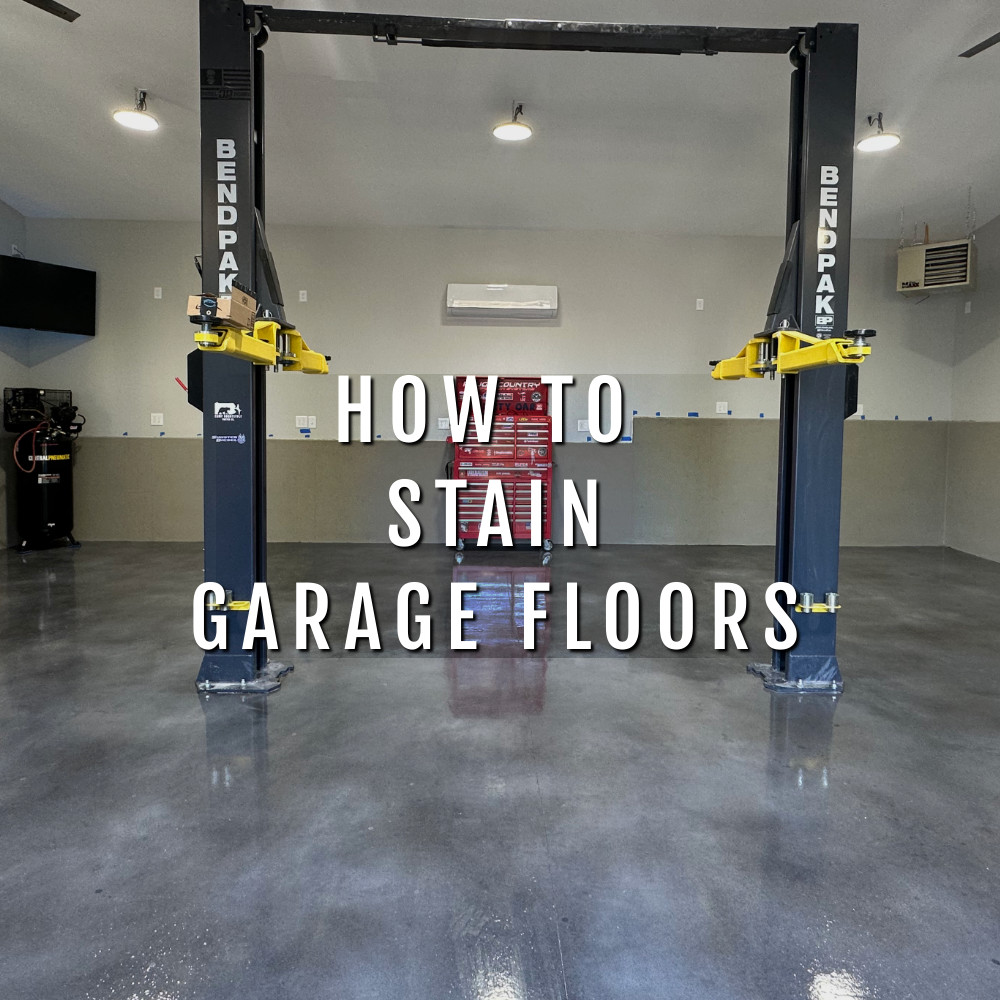 DIY Concrete Stain Garage Floor: Gallery & How-To's